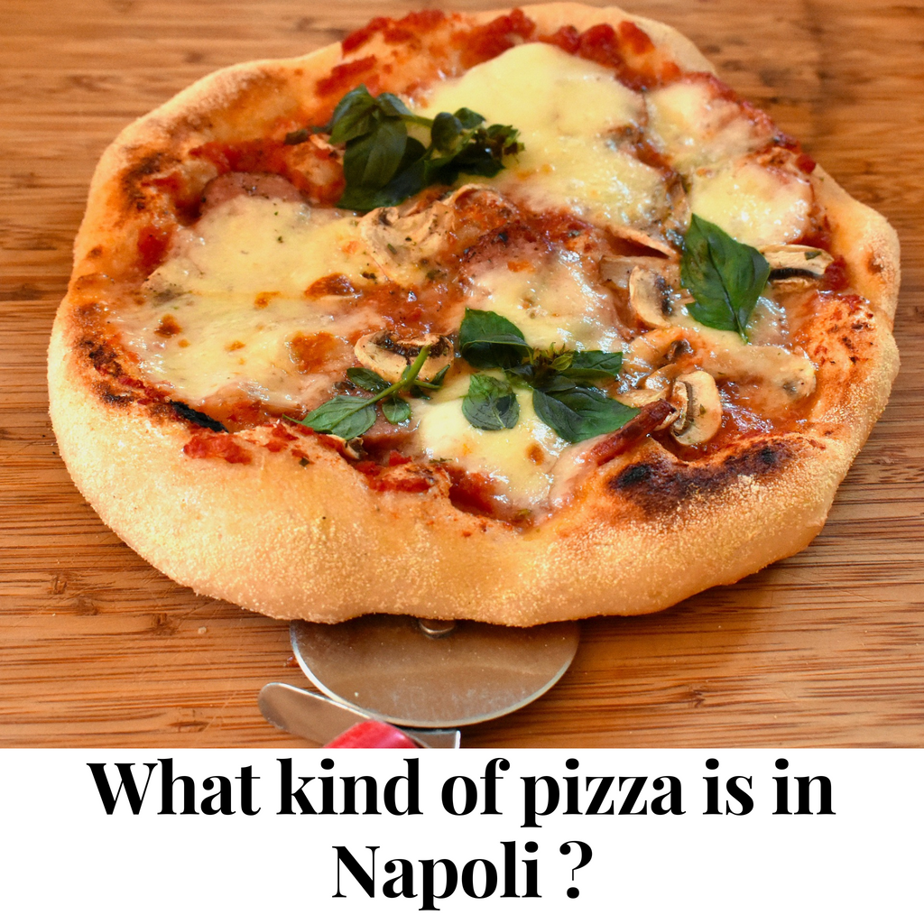 Small Authentic Neapolitan Street Pizza Italian Stock Photo